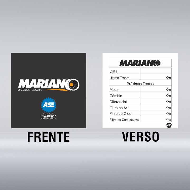 200 UN. ETIQUETA TROCA DE ÓLEO PREMIUM